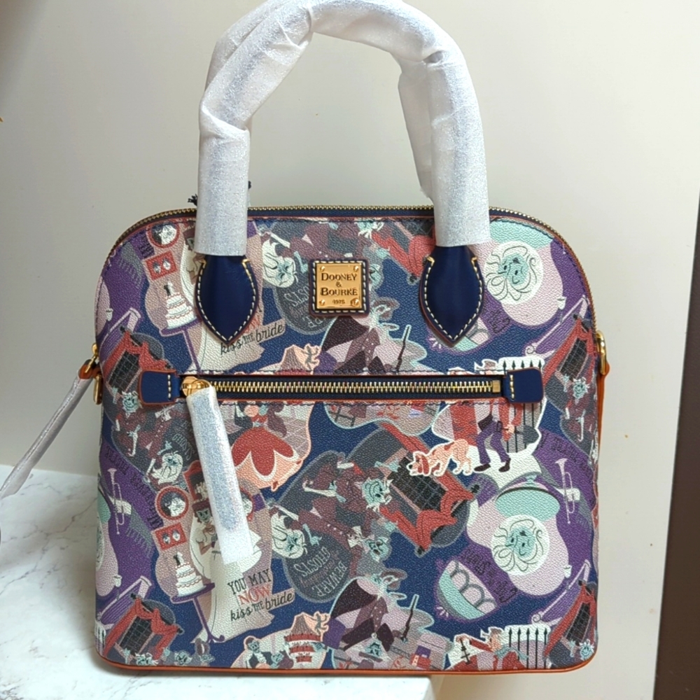 NWT Disney Parks Dooney & Bourke Haunted Mansion Satchel Bag